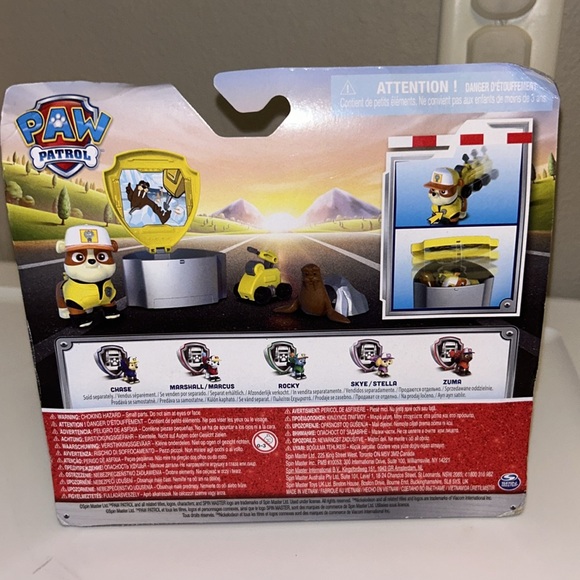 Paw Patrol Big Truck Pups Rubble Action Figure W/ Clip-on Rescue Drone & Friend. - Picture 2 of 4
